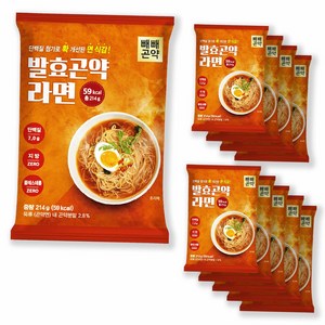 [곤약닷컴] 빼빼곤약 발효곤약라면 매운맛 / 순한맛, 10개, 214g