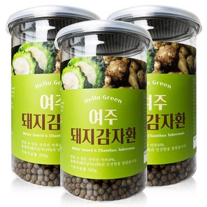 헬로우그린 국내산 여주 돼지감자환 300gX3(통) 총900g, 300g, 3개