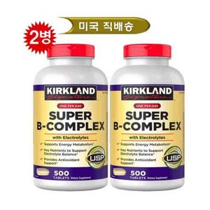 Kikland Signatue Supe B-Complex 500정 2병, 2개