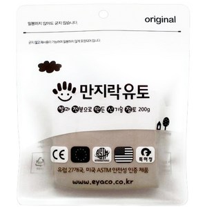 이야코 만지락 유토 점토 소프트유토 200g, 3개