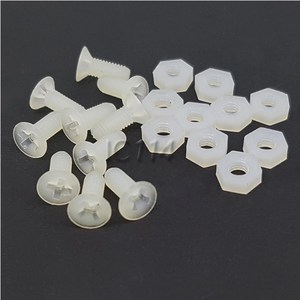 플라스틱 볼트 너트 10개단위 PLASTIC-FASTENER-3mm, 3x12mm