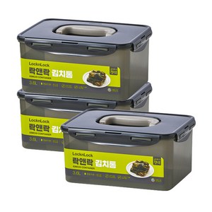 락앤락 뉴 김치통 정석 핑크, 3개, 3.6L