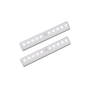 모퀸 [2개 1SET] LED 무선센서등 동작감지 조명 현관 화장실 손안데고 불켜기 직관적 건전지사용 자석탈부착, 화이트, 2개