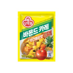 오뚜기 바몬드 카레 골드 약간매운맛 과립형, 100g, 1개