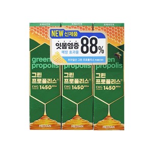 메디안 프로폴리스향 홈패밀리 치약, 100g, 3개