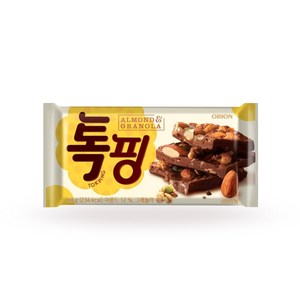오리온 톡핑 초콜릿 아몬드 & 그래놀라, 43g, 10개