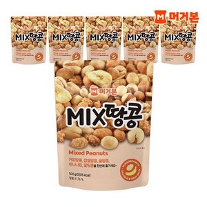 머거본 믹스땅콩 500g x 6봉 견과류 믹스넛 하루견과 간식, 6개