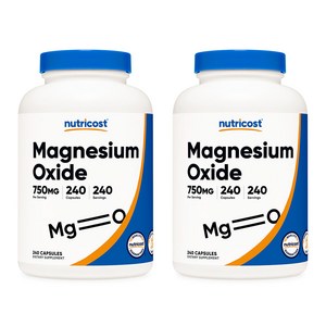 마그네슘 옥사이드 750mg 240캡슐 2병, 단품, 2개