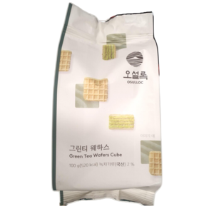 오설록 그린티웨하스, 100g, 1개