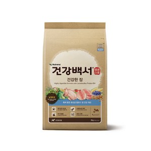 건강백서 강아지 전연령 기능성 사료, 장건강/유산균, 10.2kg, 1개