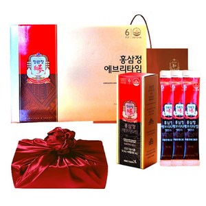 정관장 6년근 홍삼정 에브리타임 스틱 밸런스 20세트 200ml+쇼핑백 골프 여행 추석 설 명절 선물세트(보자기포함) 1개