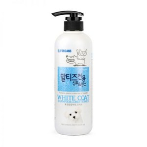 리베온pet 말티즈 향기 샴푸 린스 겸용 백모 하얀털 강아지, 1팩, 500ml