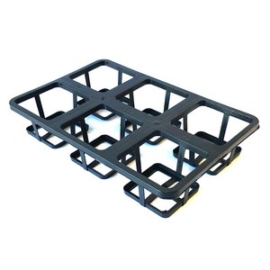 사각연결구6구 플라스틱화분 화분 비닐포트 분갈이 연결구 6구 국내산, 1개