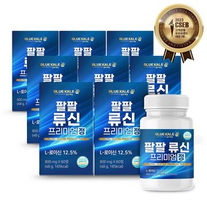 블루케일 류신 단백질 타블렛 아미노산 루신 프리미엄 정 6000mg 고함량 뉴신 캡슐 추천, 60정, 8개