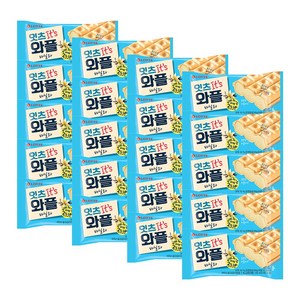 롯데 샌드 모나카 아이스크림 와플 바닐라 140ml, 20개