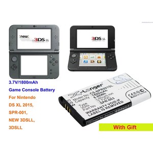 소니 배터리팩 PSP 카메론 시노 배터리 닌텐도 DS XL 3DSLL 3DS DSXL 2015 1800mAh, 단일옵션, 1개