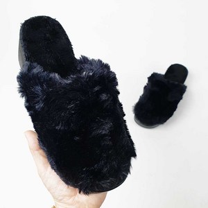 따뜻한 여자 겨울 슬리퍼 키높이 방한 여성 통굽 털 슬리퍼