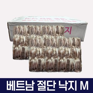 베트남산 냉동 절단 낙지 2.7kg M 박스 손질 세척 식당 업소용, 1박스