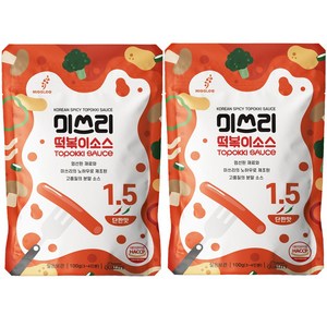 1+1 미쓰리 떡볶이 소스 단짠맛 100g 4인분 양념 분말소스 캠핑음식, 2개