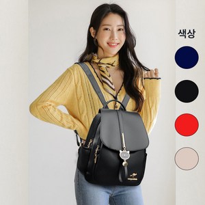 보니뜨 여성 가죽 백팩 가벼운 여행 가방 미니 배낭