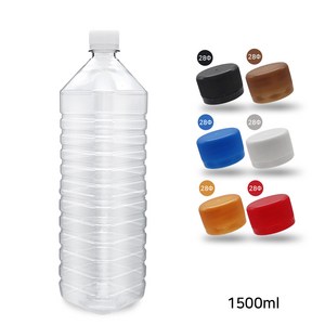 MIR 생수공병 사각 1500ml (60개입), 블랙, 60개