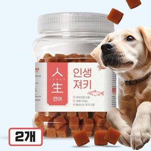 피랩 강아지 인생 져키 간식 400g, 연어, 2개