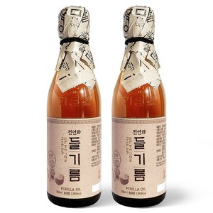 시장쏙 전연화 들기름, 350ml, 2개