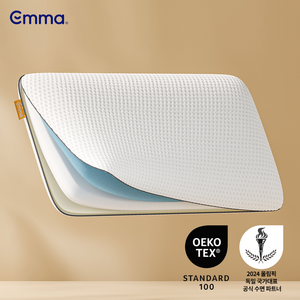 엠마 높이 조절 메모리 폼 베개, 화이트, 1개