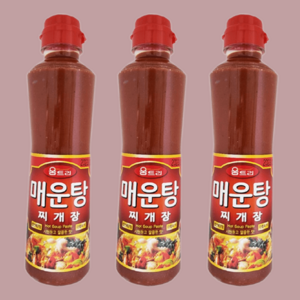 움트리 매운탕 찌개장 480g 3개 탕용 양념 소스 캠핑 낚시 필수템, 움트리 매운탕찌개장 480g 3개