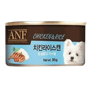 ANF 애견 간식캔, 치킨라이스맛, 95g, 24개