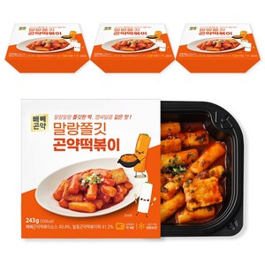 [저칼로리 곤약떡볶이] 빼빼곤약 말랑쫄깃 곤약떡볶이, 4개, 243g