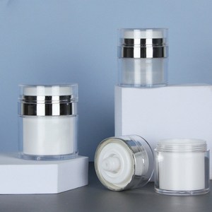 컴윗미 진공 화장품 크림 공병 펌핑 용기 2p, 50ml, 1개, 투명