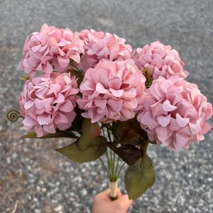 숨채움 인테리어 조화 꽃다발 웨딩 부케 성묘꽃, 1세트, 톤다운퍼플