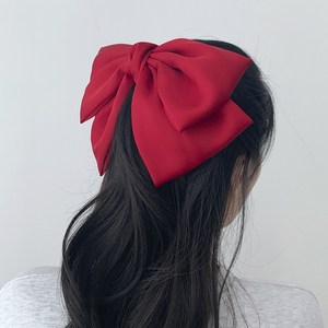 쳐짐이 예쁜 새틴 왕리본 머리핀 리본핀 22color