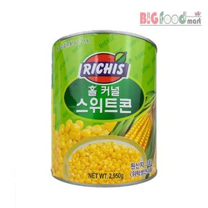동서 리치스 홀 커넬 스위트 콘 통조림, 2.95kg, 4개