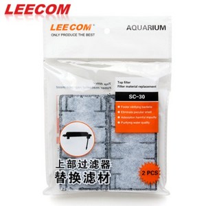 리컴 SC-30 300 360 사이즈 일체형 어항 상면 여과기 호환 가능 3중 리필 필터 2개입, 1개