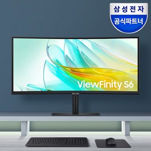 삼성전자 뷰피니티 S6 S34C650U 34인치 커브드 와이드 모니터 USB-C 내장스피커 100Hz, 86.4cm