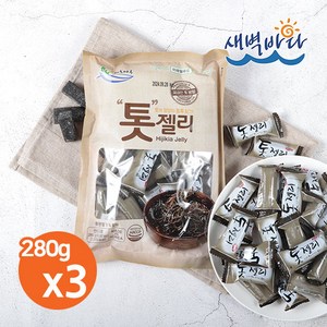 톳젤리 280g x 3봉 영양간식 한입간식 젤리 CRTJ2803, 3개