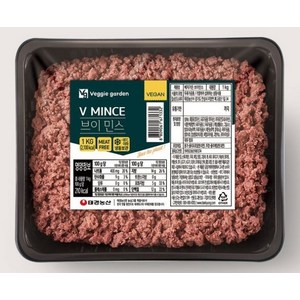 베지가든 브이민스 1kg 비건 고기 식물성 대체육, 베지가든 브이민스 1kg 2개, 1개