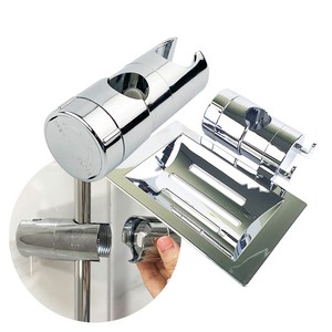 3S리빙 조립식 샤워기 슬라이드바 행거세트(샤워기거치대+비누받침대), 1개