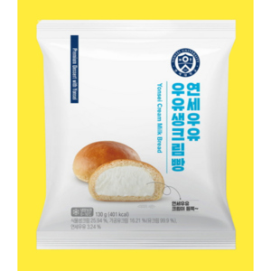 연세우유 우유생크림빵, 3개, 130g