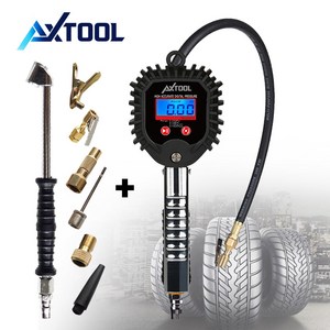 AXTOOL LCD 타이어 게이지 공기압 측정기 디지털, 1개