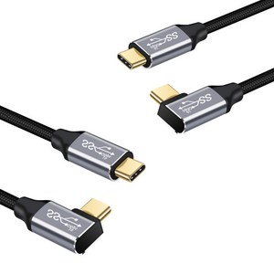 드림에코 100W 양방향 C PD USB 3.1 Gen2 고속 데이터 충전케이블, 50cm, 100cm 2P, 1개