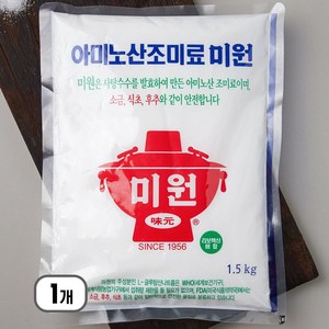 청정원 미원 1.5kg 대용량 업소용, 1개