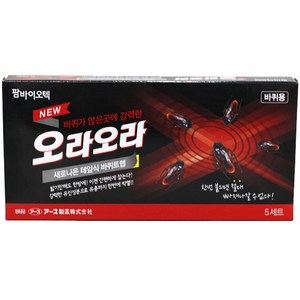 뉴오라오라 1각 5매 / 테이프식 바퀴벌레 살충제 바퀴벌레 끈끈이 바퀴벌레약, 1개