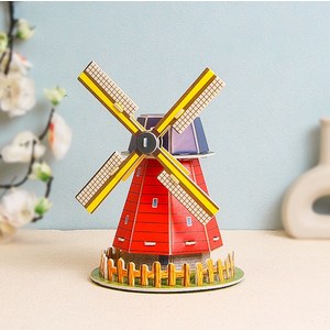 3D입체퍼즐 풍차 페이퍼토이 조립취미 모형만들기