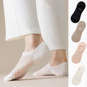 10p 여성 메쉬 덧신 양말 격자망사 여름 쿨 페이크삭스 개별포장