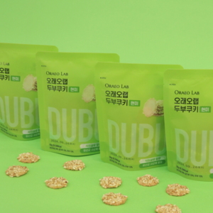 오래오랩 두부쿠키 오븐에 구운 두부과자 (현미) 노밀가루, 10개, 50g