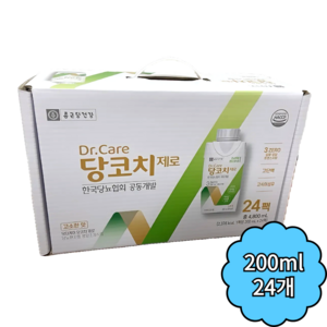 종근당건강 닥터케어 당코치 제로 영양식, 200ml, 24개