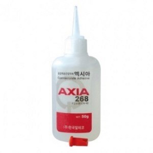 AXIA 268 50g 고강도 내열성이 우수한 고점도(1 000 cps)순간접착제, 1개